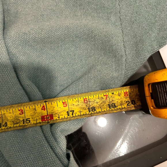 Garnet Hill Cotton Cashmere Wrap Cardigan Robe Blue Womens Medium Kimono Mature - Picture 7 of 12